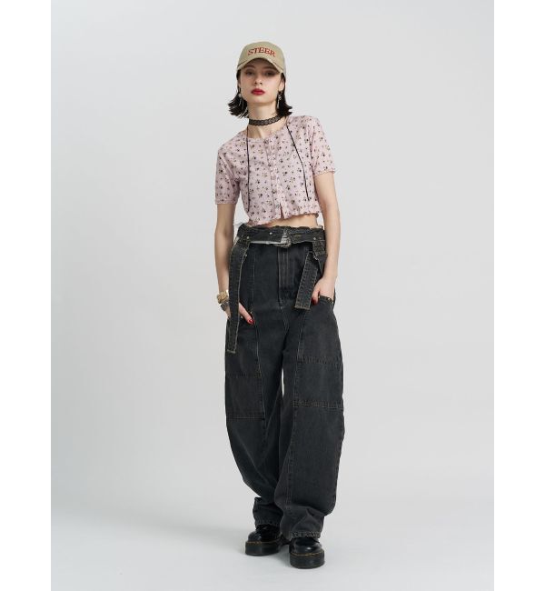 jouetie「フラワーカットカーデ【セット対応】」|カーディガン|