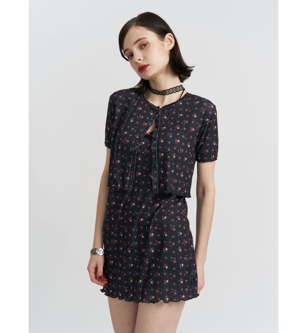 jouetie「フラワーカットカーデ【セット対応】」|カーディガン|