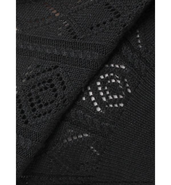 jouetie「【メロクロコラボ】KUROMIフリルニットカーデ」|カーディガン|