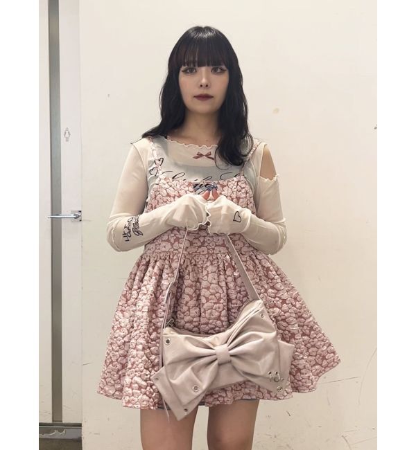 jouetie「カットアウトグラフィックシアートップス」|Tシャツ・カットソー|