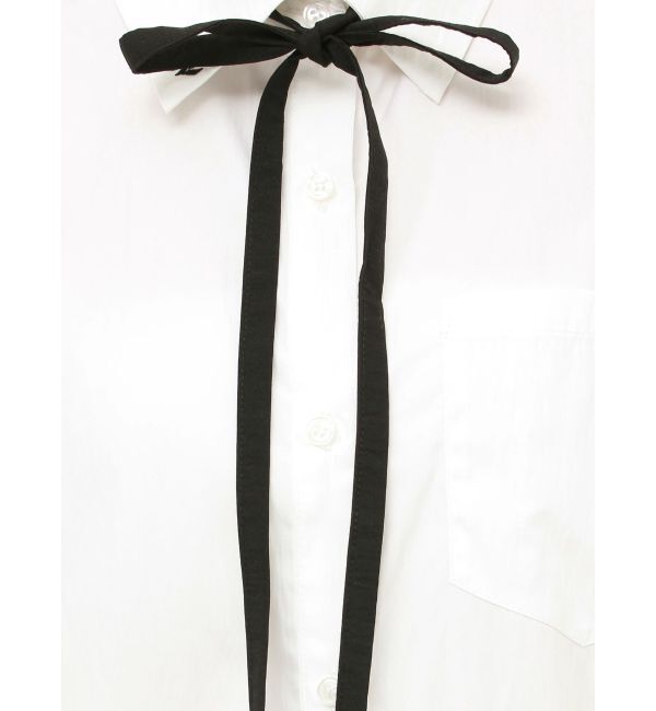 jouetie「リボンタイヘムフリルチュニックシャツ」|シャツ・ブラウス|