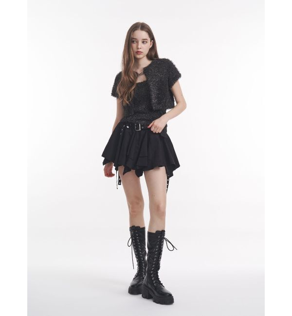 jouetie「ハーフスリーブラメニットアンサンブル」|ニット・セーター|