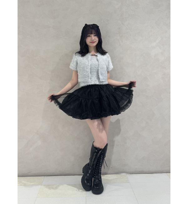 jouetie「ハーフスリーブラメニットアンサンブル」|ニット・セーター|