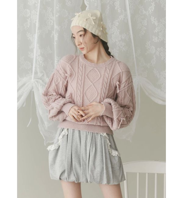 merry jenny「ribbonビーニー」|ニット帽|