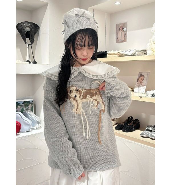 merry jenny「ribbonビーニー」|ニット帽|