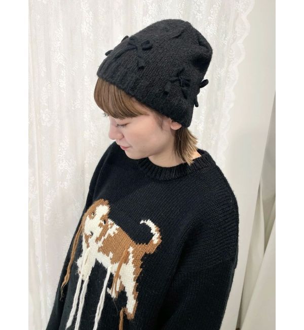 merry jenny「ribbonビーニー」|ニット帽|