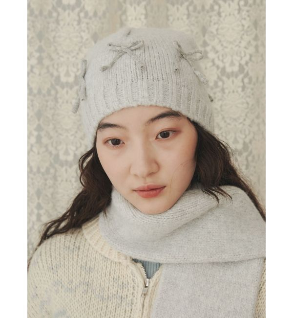 merry jenny「ribbonビーニー」|ニット帽|