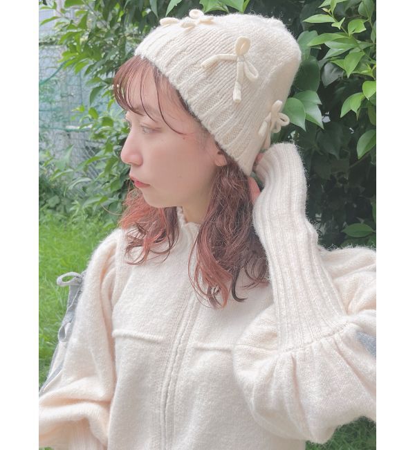 merry jenny「ribbonビーニー」|ニット帽|