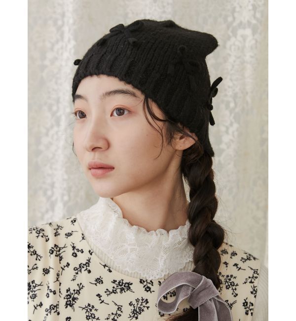 merry jenny「ribbonビーニー」|ニット帽|