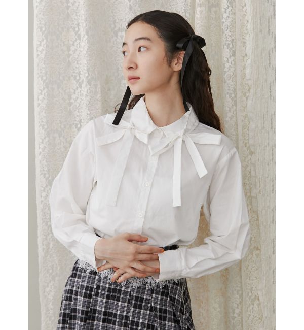 merry jenny「リボンリボンシャツ」|シャツ・ブラウス|