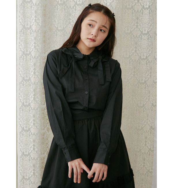 merry jenny「リボンリボンシャツ」|シャツ・ブラウス|