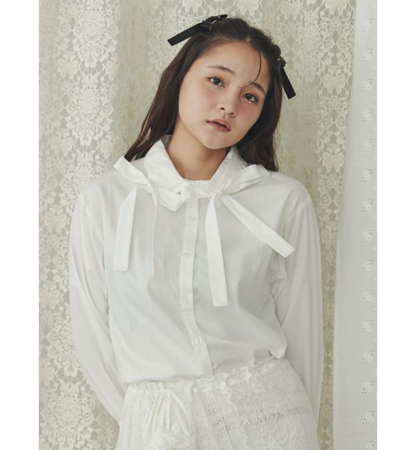 merry jenny「リボンリボンシャツ」|シャツ・ブラウス|