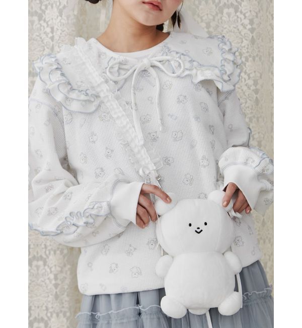 merry jenny「【peichan.コラボ】くまちゃんフリルポシェット」|ショルダー・メッセンジャー|