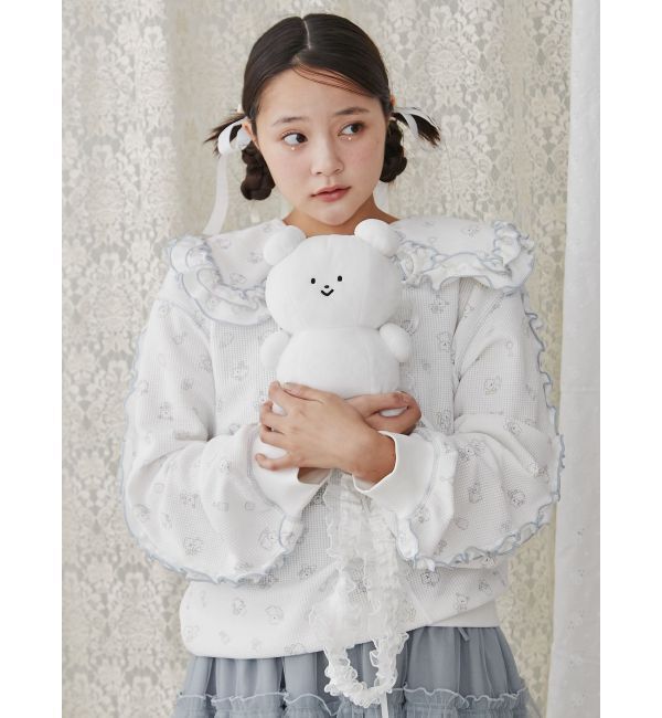 merry jenny「【peichan.コラボ】くまちゃんフリルポシェット」|ショルダー・メッセンジャー|