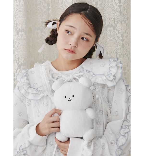 merry jenny「【peichan.コラボ】くまちゃんフリルポシェット」|ショルダー・メッセンジャー|