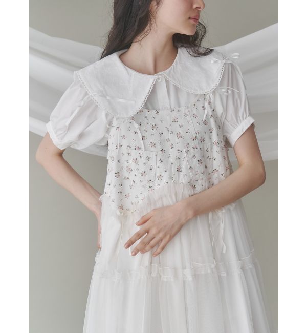 merry jenny「ピコレースリボンブラウス」|シャツ・ブラウス|オフホワイト