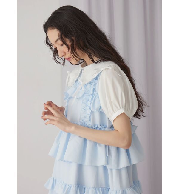 merry jenny「ピコレースリボンブラウス」|シャツ・ブラウス|