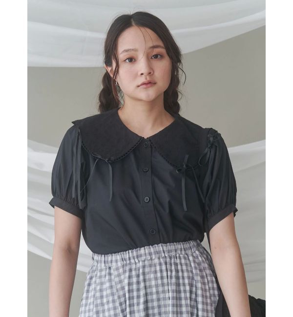 merry jenny「ピコレースリボンブラウス」|シャツ・ブラウス|