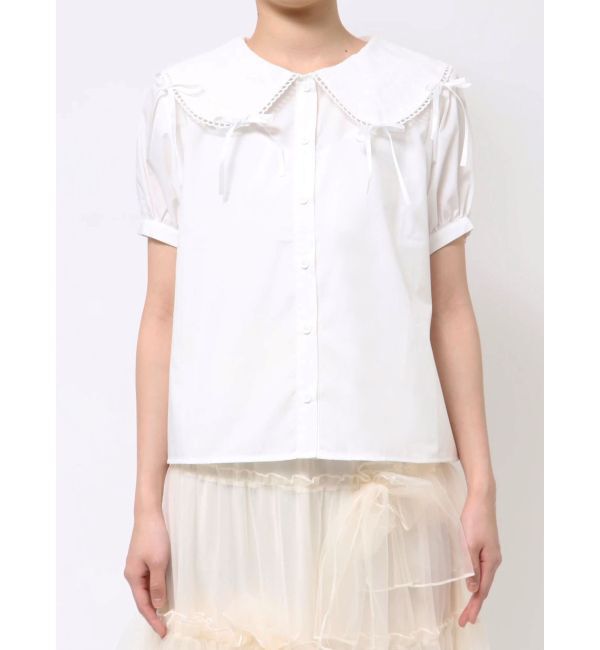 merry jenny「ピコレースリボンブラウス」|シャツ・ブラウス|