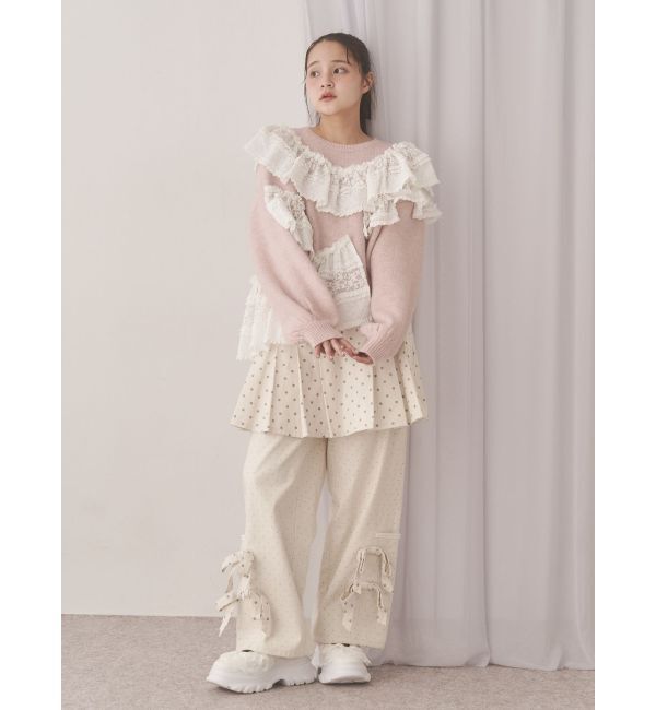 merry jenny「frill frill knit tops」|ニット・セーター|