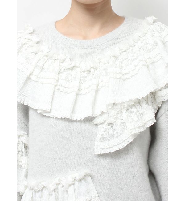 merry jenny「frill frill knit tops」|ニット・セーター|