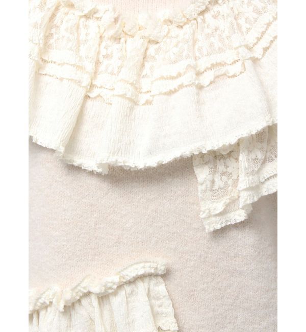 merry jenny「frill frill knit tops」|ニット・セーター|