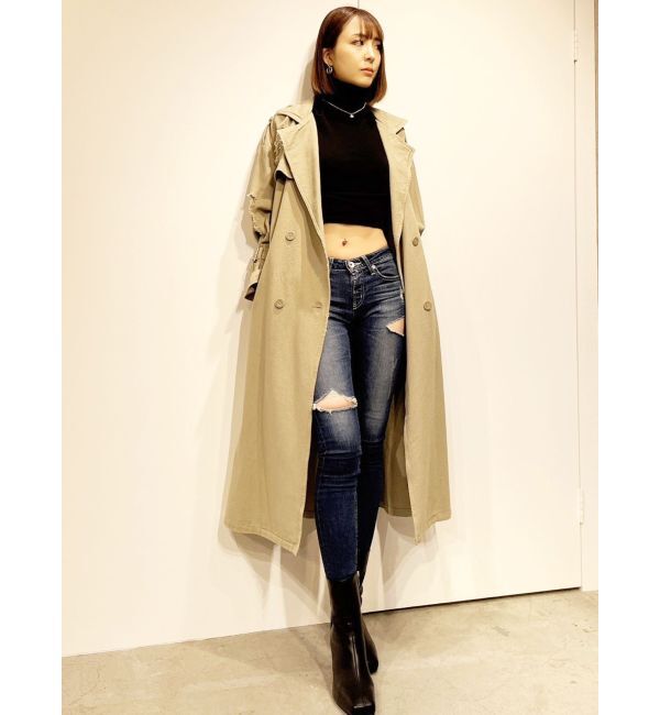 GYDA「グラインダーリラックストレンチコート」|トレンチコート|ベージュ