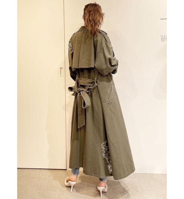 GYDA「グラインダーリラックストレンチコート」|トレンチコート|