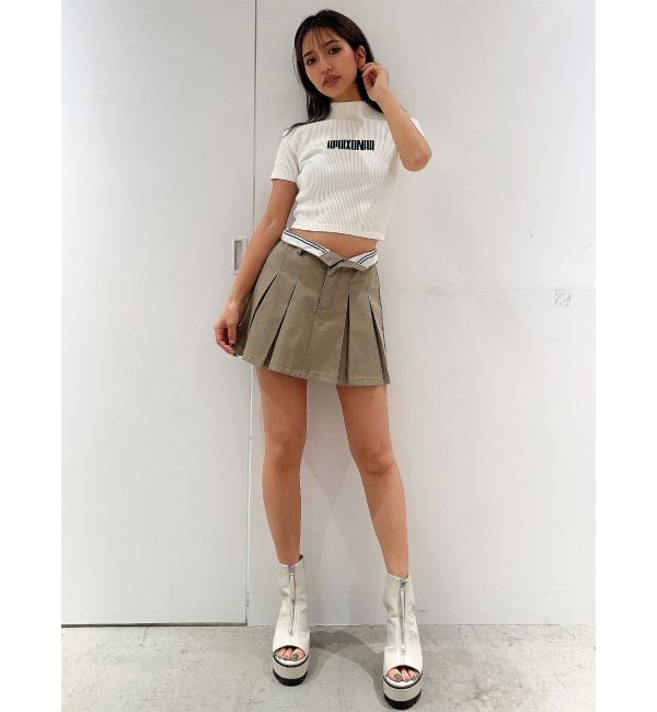 GYDA「フロントZIPタンクソールショートブーツ」|ショートブーツ|