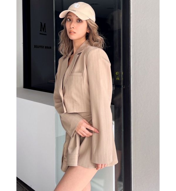 GYDA「ウエストデザインスカートライクショートパンツ【SETUP着用可】」|スカート|