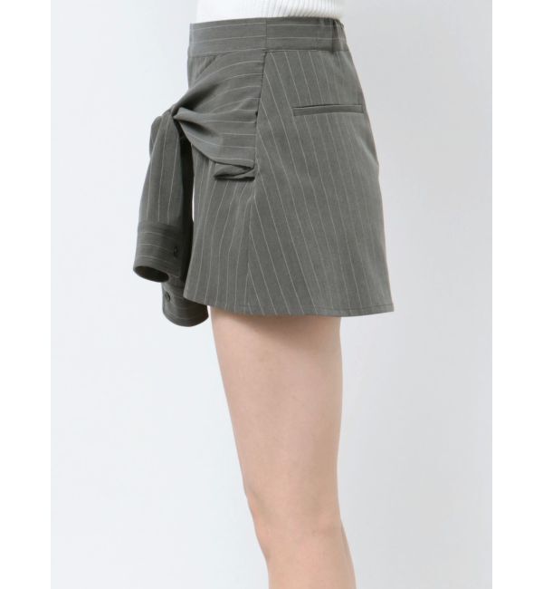 GYDA「ウエストデザインスカートライクショートパンツ【SETUP着用可】」|スカート|