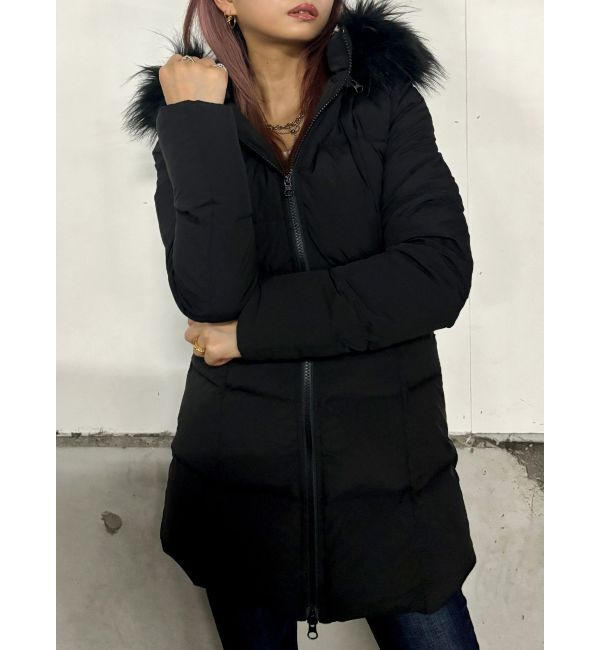 GYDA「【TINY】GYGYベルト付きロングダウンコート」|ダウン|