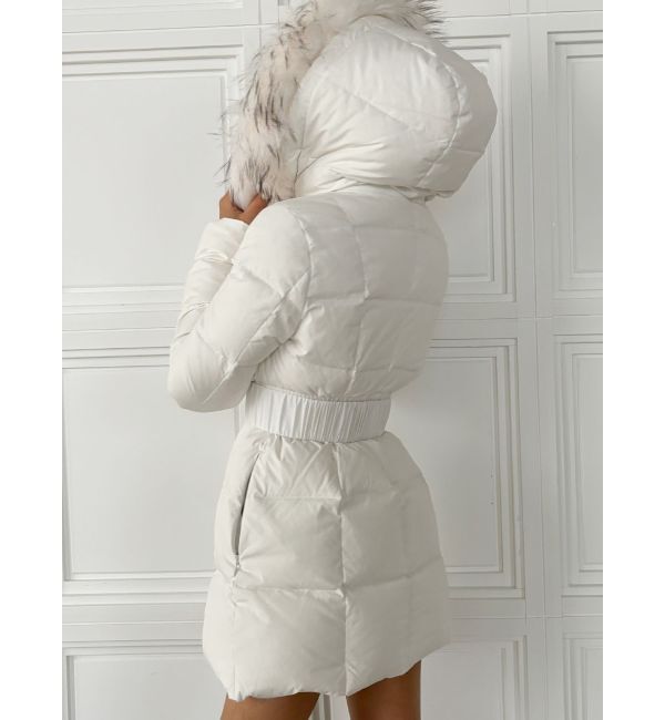 GYDA「【TINY】GYGYベルト付きロングダウンコート」|ダウン|