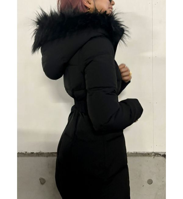 GYDA「【TINY】GYGYベルト付きロングダウンコート」|ダウン|