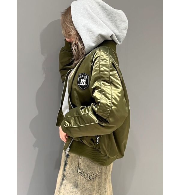 GYDA「【みちょぱコラボ】RIDICULOUS MCPサテンブルゾン」|ブルゾン・スタジャン|