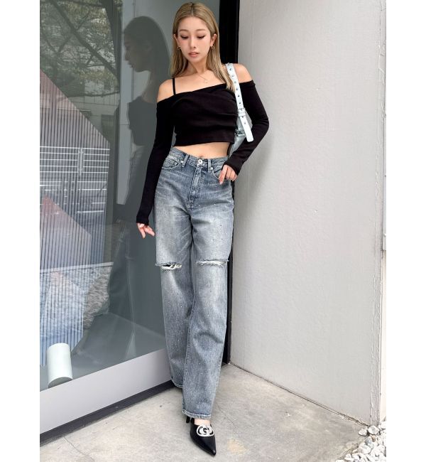 GYDA「カシュクールデザインオフショルトップス」|Tシャツ・カットソー|