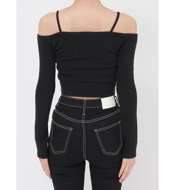 GYDA「カシュクールデザインオフショルトップス」|Tシャツ・カットソー|