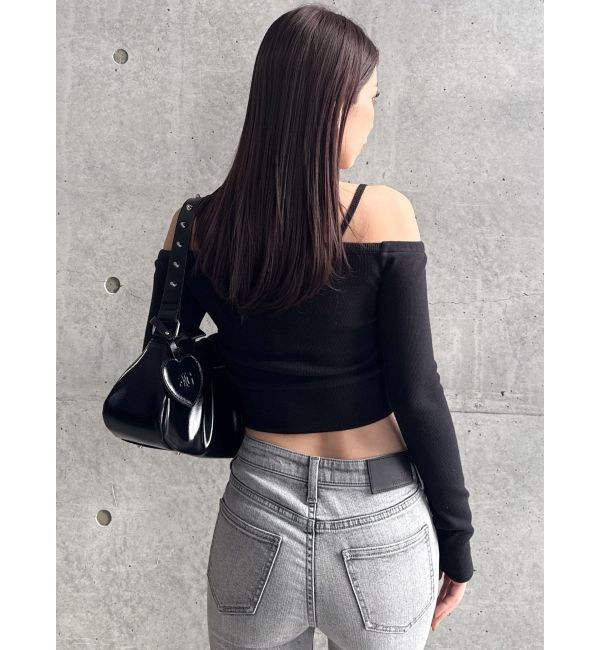 GYDA「カシュクールデザインオフショルトップス」|Tシャツ・カットソー|