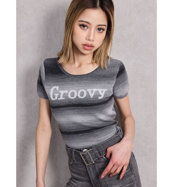GYDA「Groovy グラデーションニットトップス」|ニット・セーター|