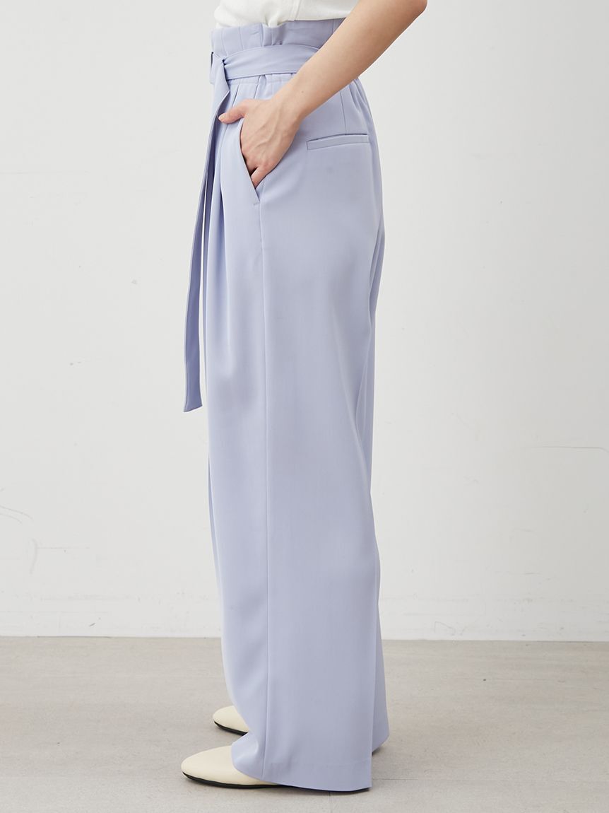 Mila Owen「【UV加工】ドライタッチペーパーバッグパンツ」|チノ|