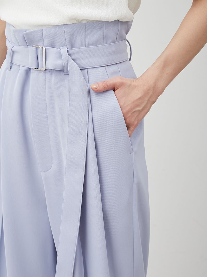 Mila Owen「【UV加工】ドライタッチペーパーバッグパンツ」|チノ|