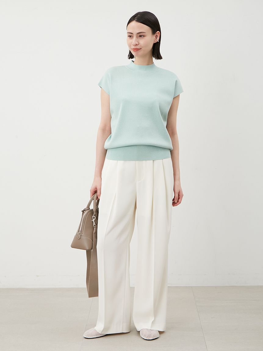 Mila Owen「【UV加工】ドライタッチペーパーバッグパンツ」|チノ|