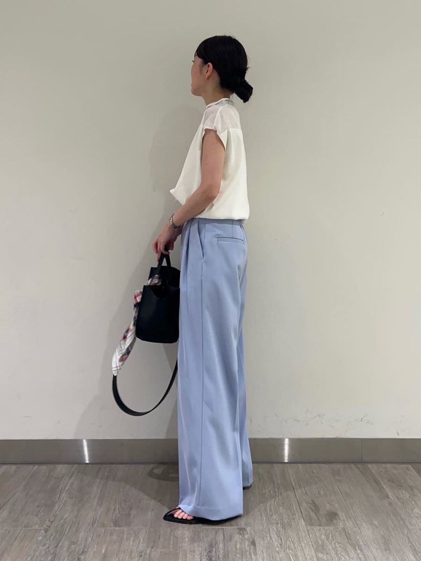 Mila Owen「【UV加工】ドライタッチペーパーバッグパンツ」|チノ|