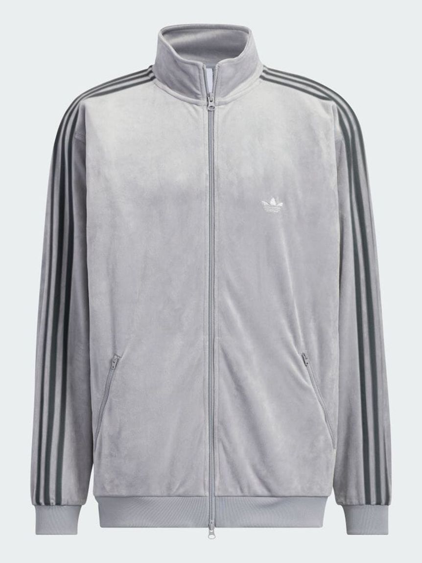 adidas「【adidas Originals】BECKENBAUER VELOUR TRACKTOP」|ブルゾン・スタジャン|GRY