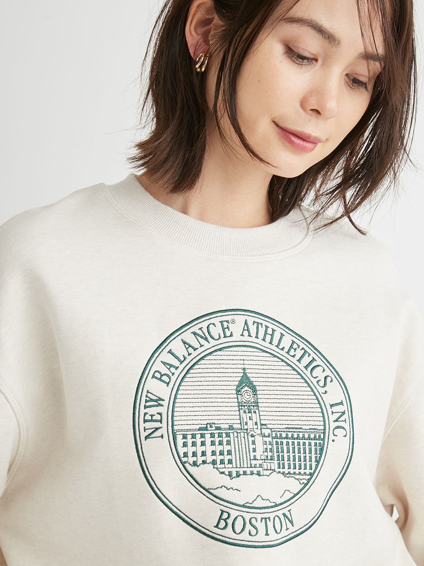 NEW BALANCE 「【New balance for emmi】Athletics フレンチテリーオーバーサイズド Crestクルー」|スウェット・ジャージ|