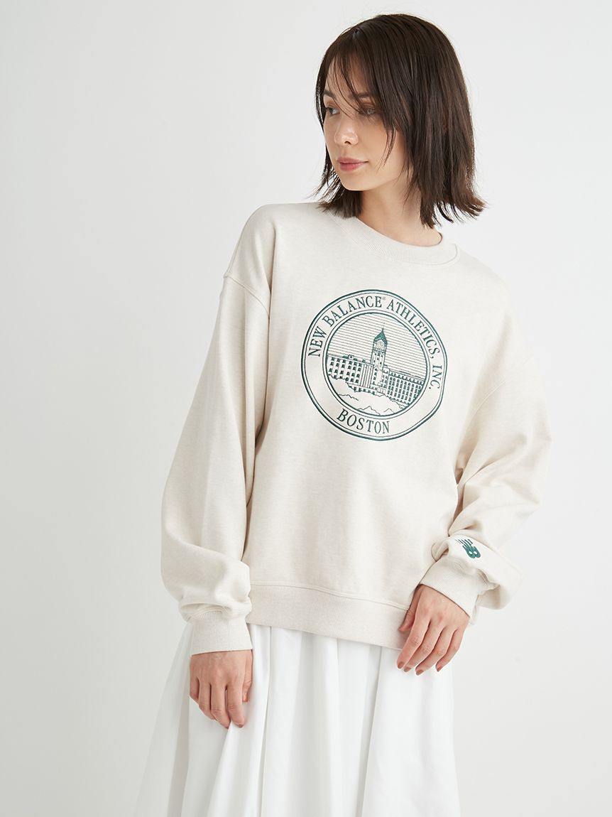 NEW BALANCE 「【New balance for emmi】Athletics フレンチテリーオーバーサイズド Crestクルー」|スウェット・ジャージ|