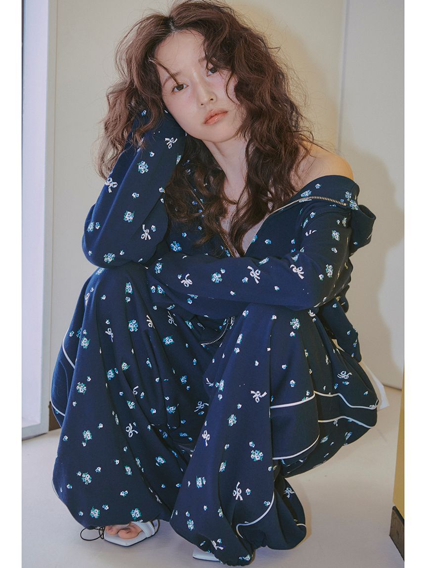 FURFUR「【限定カラー】フラワープリントスウェットワイドパンツ」|その他|