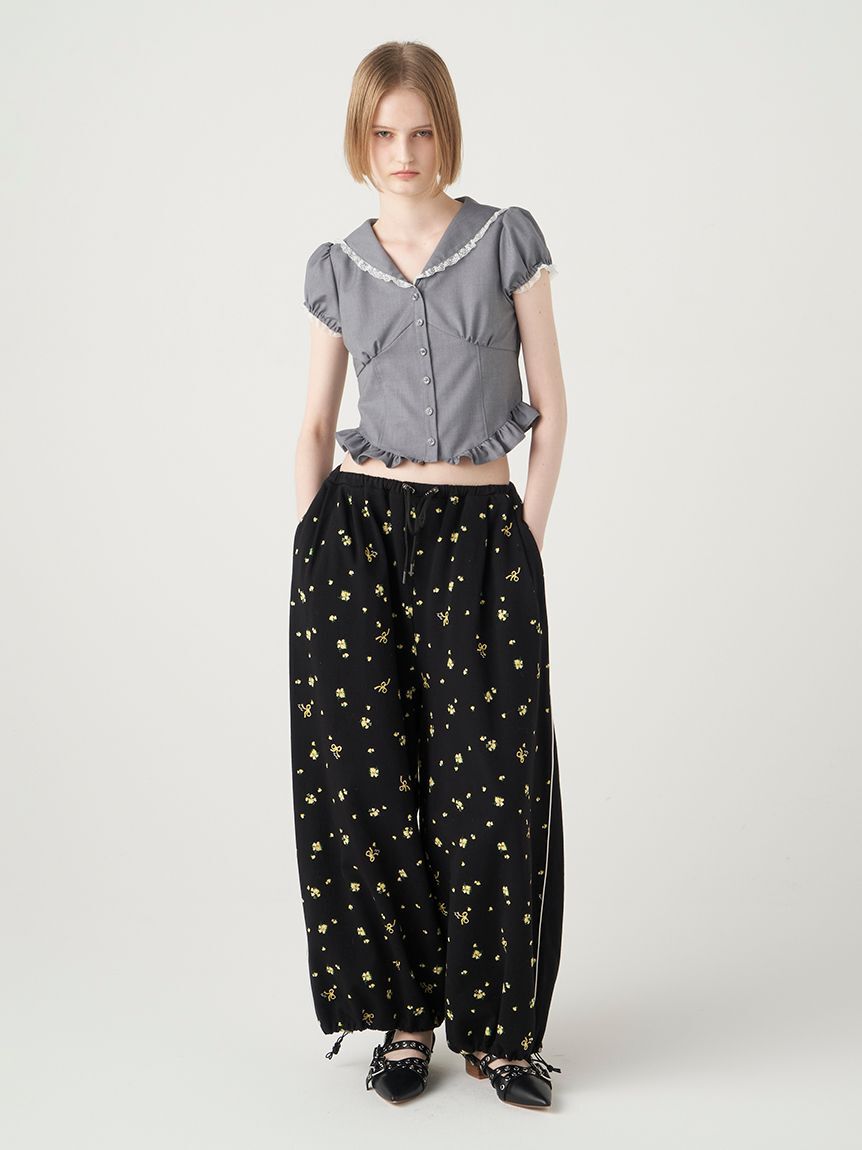 FURFUR「【限定カラー】フラワープリントスウェットワイドパンツ」|その他|