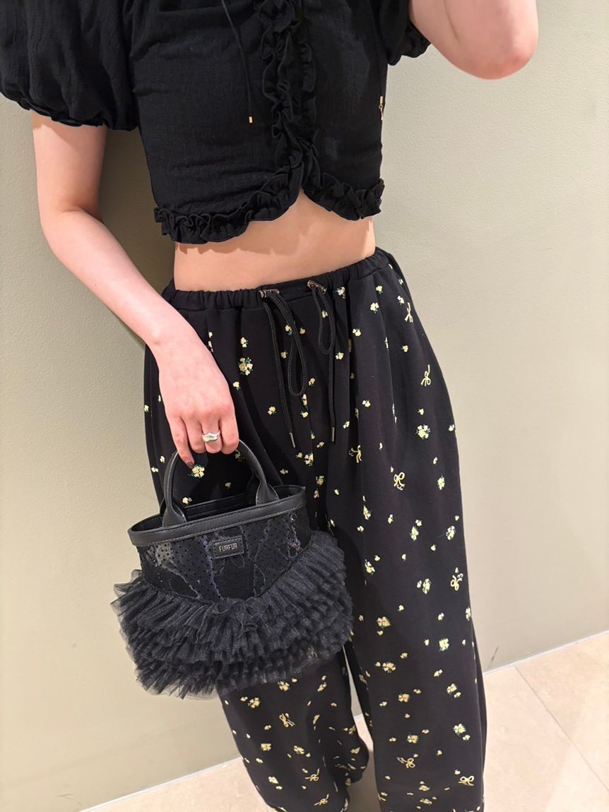 FURFUR「【限定カラー】フラワープリントスウェットワイドパンツ」|その他|