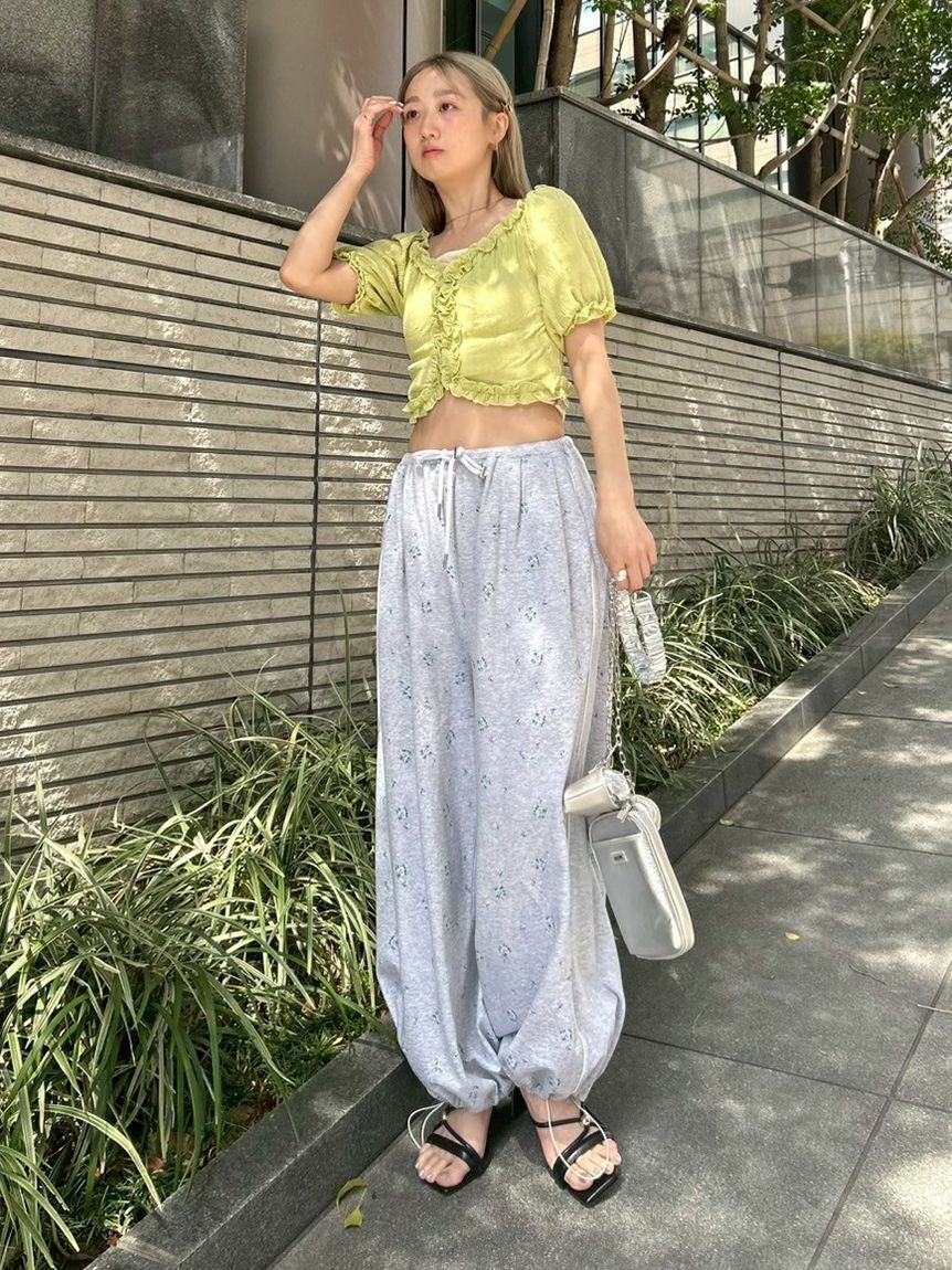 FURFUR「【限定カラー】フラワープリントスウェットワイドパンツ」|その他|